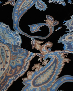 Макси рокля с индийски мотиви на черен фон | НОВО - 5