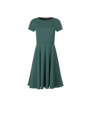 Dark green dress with flared bottom part | Dresses