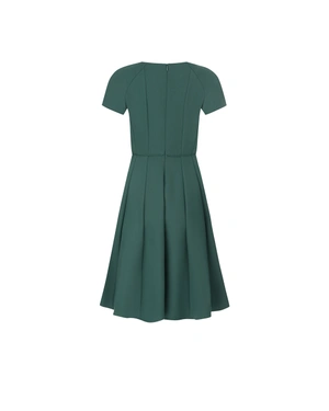 Dark green dress with flared bottom part | Dresses - 1