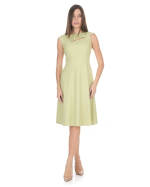 Elegant dress in pastel pistachio | Business - 1