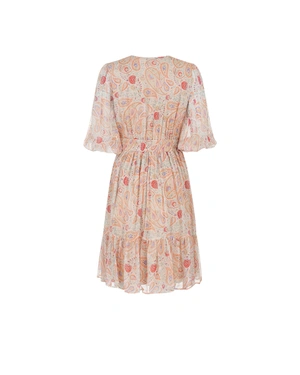 Рокля от сертифициран район с флорален принт и женствен силует | НОВО - 3