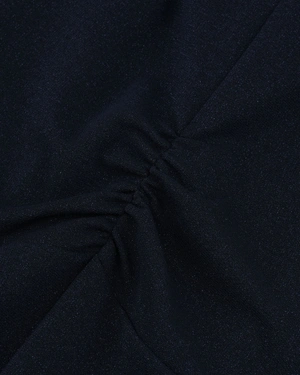 Elegantna teget haljina sa drapiranim detaljem | Haljine - 4
