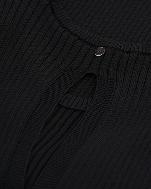 Трикотажна рокля с район | Рокли - 2