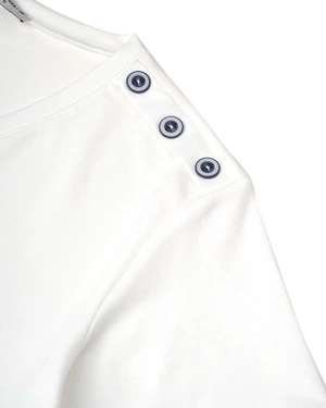 Tricou tricotat cu nasturi decorativi | COLECTIE DE VARĂ | Dikastore.ro - 2 Tricou tricotat cu nasturi decorativi | COLECTIE DE VARĂ - 2