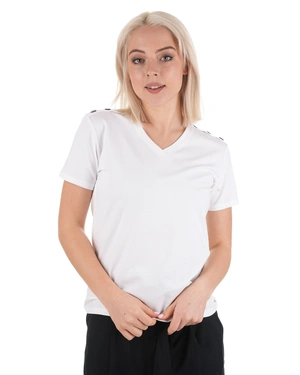 Tricou tricotat cu nasturi decorativi | COLECTIE DE VARĂ | Dikastore.ro - 3 Tricou tricotat cu nasturi decorativi | COLECTIE DE VARĂ - 3