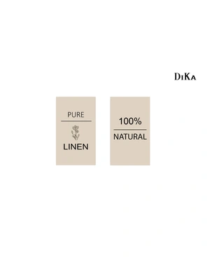 Khaki linen t-shirt with open collar | SUMMER COLLECTION - 2