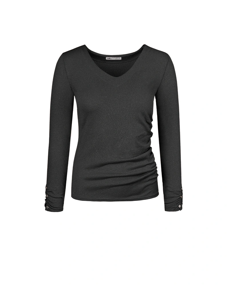 Bluză din raion cu fire lurex | Tricouri