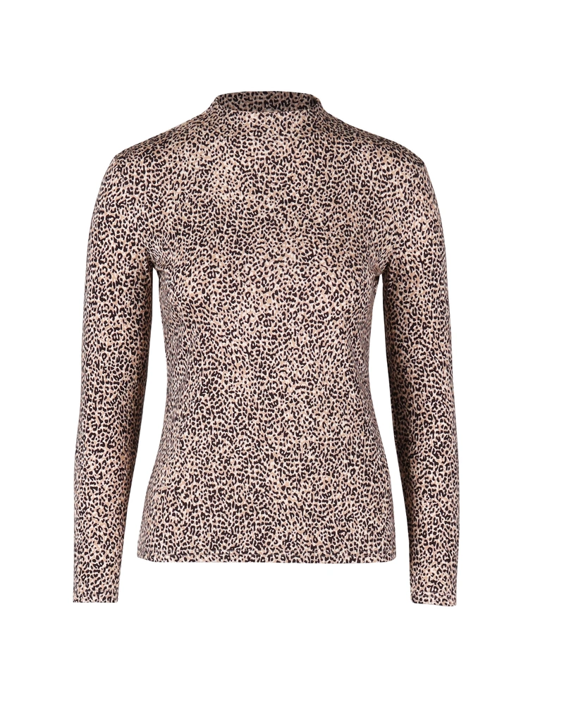 Viscose top with animal print | All products
