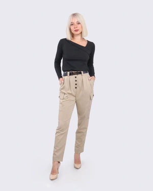 Блуза с асиметрично деколте | Тениски - 3