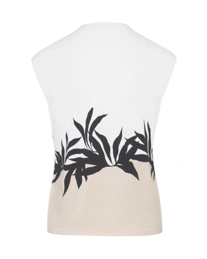 Bluză din viscoză cu un detaliu |  - 3