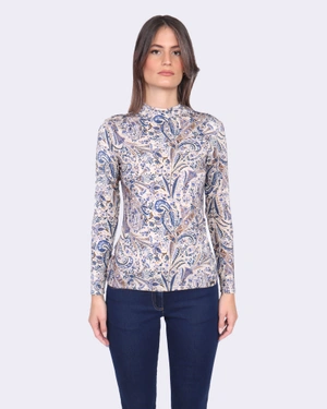 Viscose sem-turtleneck blouse | | Dikastore.ro - 4 Viscose sem-turtleneck blouse | - 4