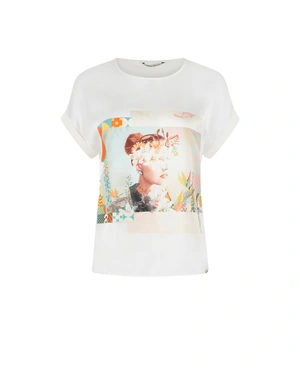 T-shirt with conversational print | Tshirts and Tops