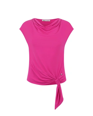 T-shirt with a Greek neckline in fuchsia color | All products | Dika.rs T-shirt with a Greek neckline in fuchsia color | All products