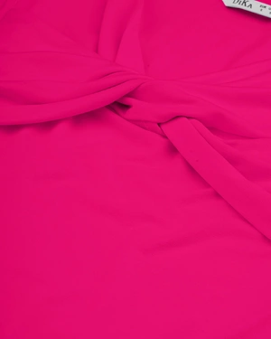 Топ от вискоза в цвят фуксия с драпиран детайл на деколтето | Casual | Dika.bg - 2 Топ от вискоза в цвят фуксия с драпиран детайл на деколтето | Casual - 2