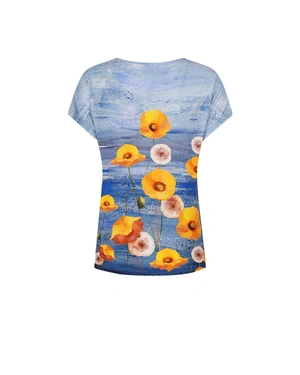 Bluza din vascoza, imprimeu floral | COLECTIE DE VARĂ - 1