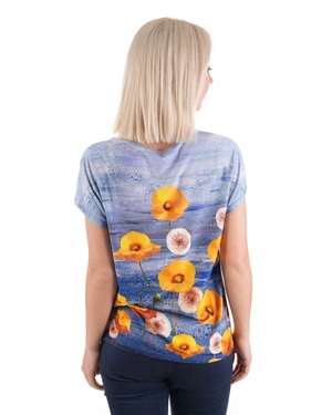 Bluza din vascoza, imprimeu floral | COLECTIE DE VARĂ - 4