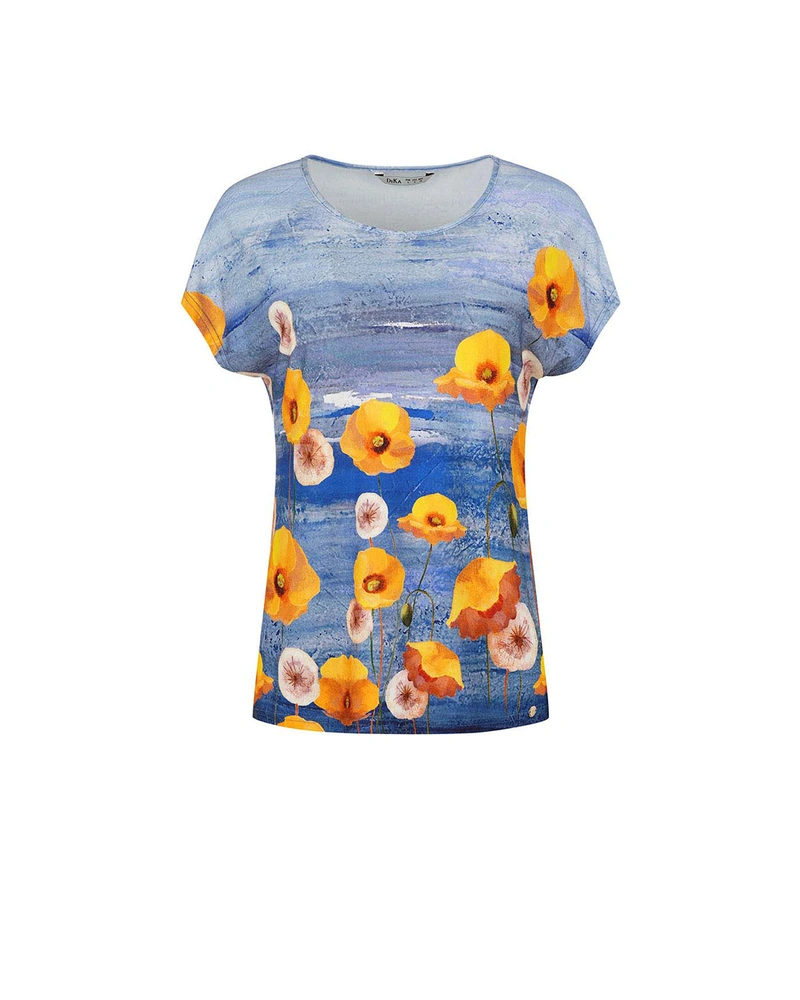 Bluza din vascoza, imprimeu floral | COLECTIE DE VARĂ