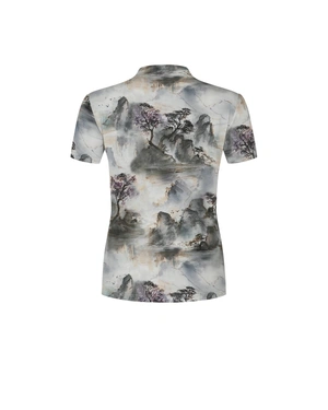 T-shirt with artistic print | T-shirts and Tops - 1