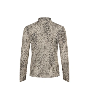 Blouse with delicate leopard pattern | Casual | Dika.ge - 1 Blouse with delicate leopard pattern | Casual - 1