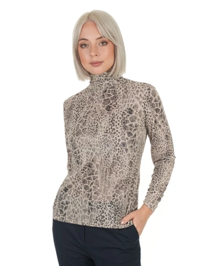 Blouse with delicate leopard pattern | Casual | Dika.ge - 4 Blouse with delicate leopard pattern | Casual - 4