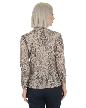 Blouse with delicate leopard pattern | Casual | Dika.ge - 5 Blouse with delicate leopard pattern | Casual - 5