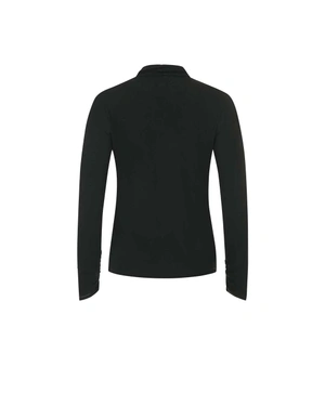 Black turtleneck in lyocell and wool | COLLECTION - 1