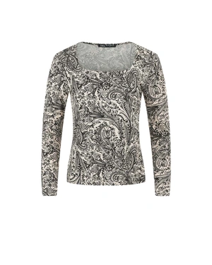 ნაქსოვი ბლუზა პეისლის ორნამენტით | SALE | Dika.ge ნაქსოვი ბლუზა პეისლის ორნამენტით | SALE