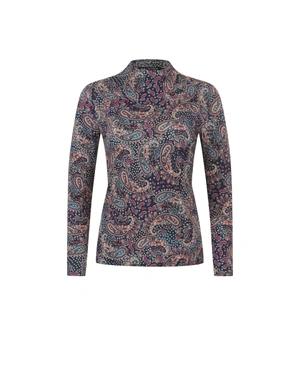 Blouse with colorful paisley motifs in warm tones | NEW | Dika.ge Blouse with colorful paisley motifs in warm tones | NEW