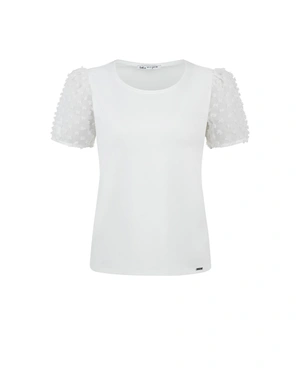 თეთრი მაისური ლიოცელისა და ბამბისგან | მაისურები და ტოპები | Dika.ge თეთრი მაისური ლიოცელისა და ბამბისგან | მაისურები და ტოპები