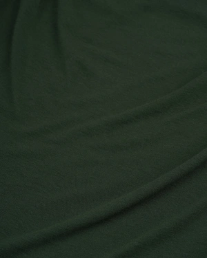 Women's knitted long-sleeve T-shirt in dark green | NEW - 2