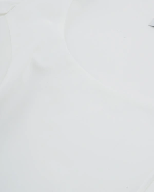 White T-shirt with flutter sleeves | NEW - 5