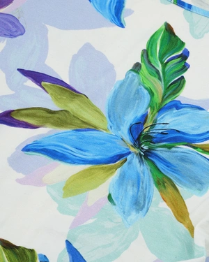 Вискозна тениска с флорален принт | НОВО - 6