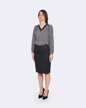 Блуза с копринен бленд | Блузи и Ризи - 3