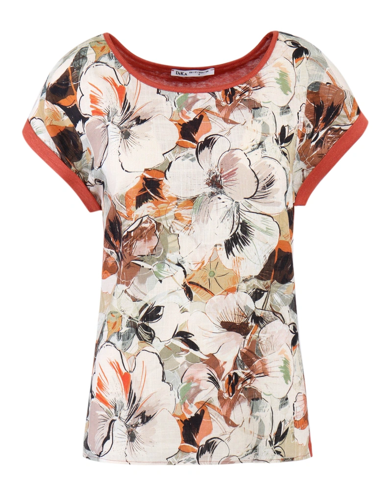 Viscose and linen blouse | Blouses and Shirts
