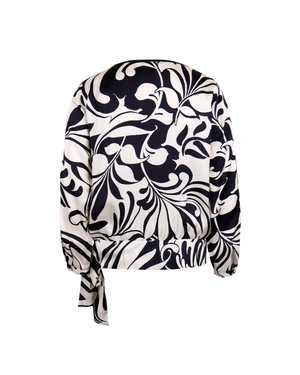 Блуза с фльонга на талията | Блузи - 2