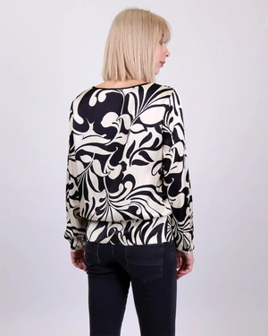 Блуза с фльонга на талията | Блузи - 3