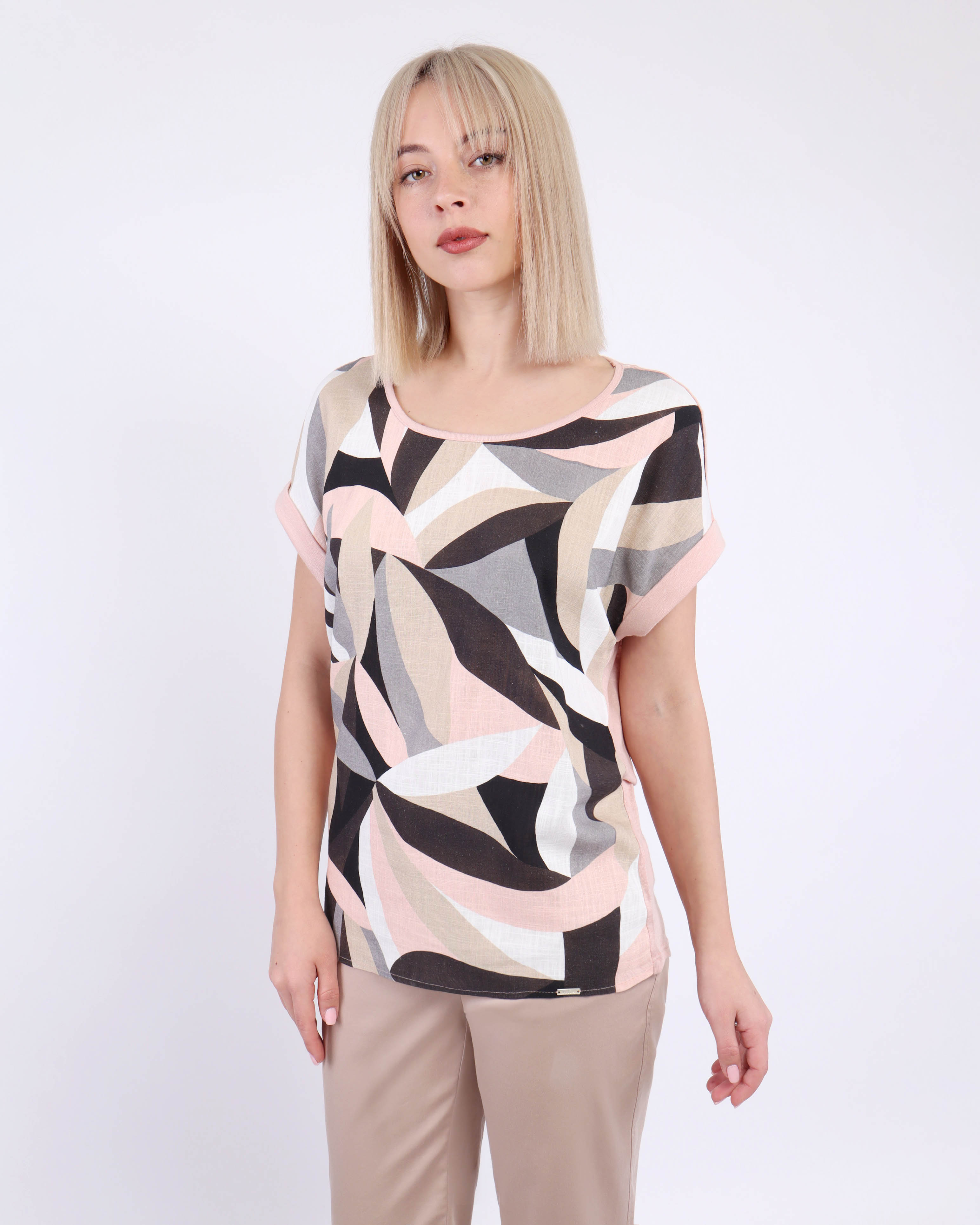 Bluză din viscoză și in | Bluze si Camasi | Dikastore.ro - 1 Bluză din viscoză și in | Bluze si Camasi - 1
