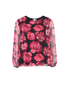 Floral chiffon blouse | | Dikastore.ro Floral chiffon blouse |