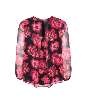 Floral chiffon blouse | | Dikastore.ro - 3 Floral chiffon blouse | - 3