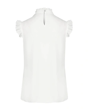 Blouse with short sleeves, with frill | Blouses and Shirts - 2
