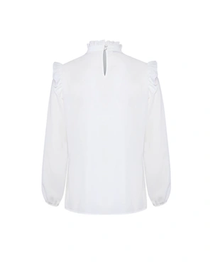 Blouse with contrast ribbon | All products - 3