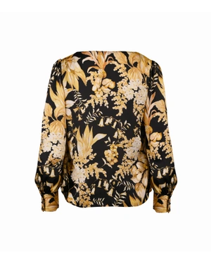 Блуза с флорални мотиви | Блузи и Ризи - 1