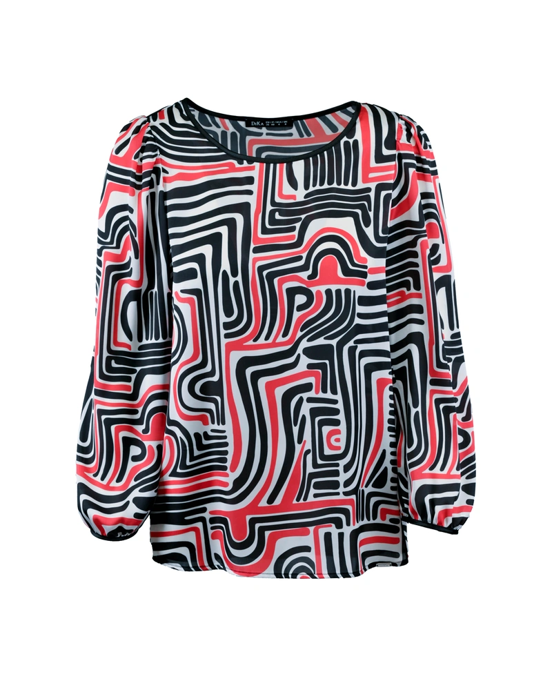 Bluză cu model abstract | Bluze si Camasi