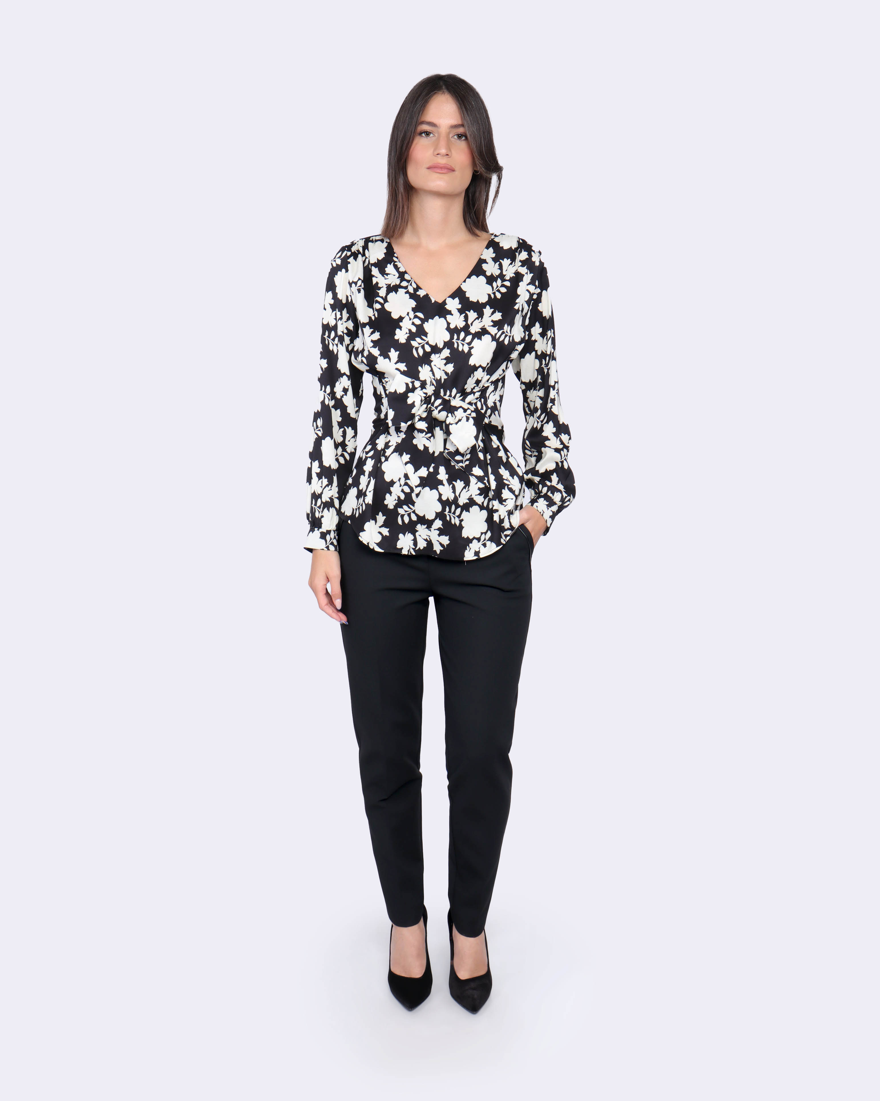 Bluză cu talie accentuată | Bluze si Camasi | Dikastore.ro - 1 Bluză cu talie accentuată | Bluze si Camasi - 1