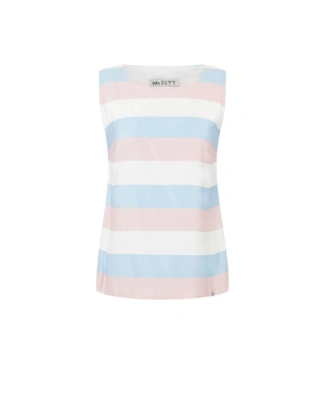 Summer striped top in light blue and light pink | Blouses