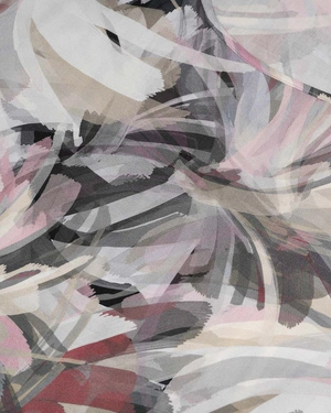 Blouse in gray tones, made of viscose chiffon, with 7/8 sleeves | All products - 2