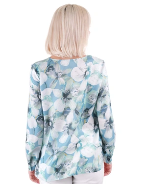 Blouse with floral print | Blouses | Dikastore.ro - 4 Blouse with floral print | Blouses - 4