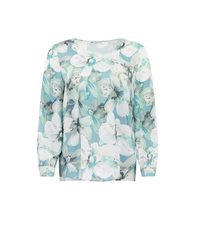 Blouse with floral print | Blouses