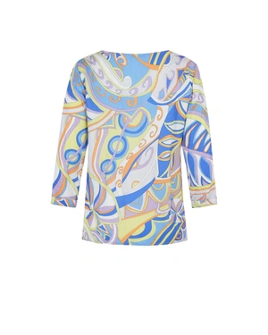 Пъстра вискозна блуза с абстрактен принт и 3/4 ръкав | Casual | Dika.bg - 5 Пъстра вискозна блуза с абстрактен принт и 3/4 ръкав | Casual - 5