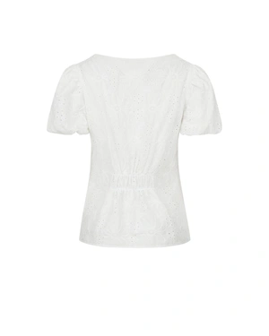 Лятна памучна блуза, с бродерия в бяло | КОЛЕКЦИЯ ЛЯТО - 1